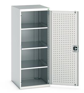 Bott Tool Storage Cupboards for workshops with Shelves and or Perfo Doors Bott Perfo Door Cupboard 650Wx650Dx1600mmH - 3 Shelves
